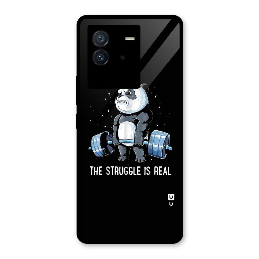 Struggle in Real Glass Back Case for Vivo iQOO Neo 6 5G