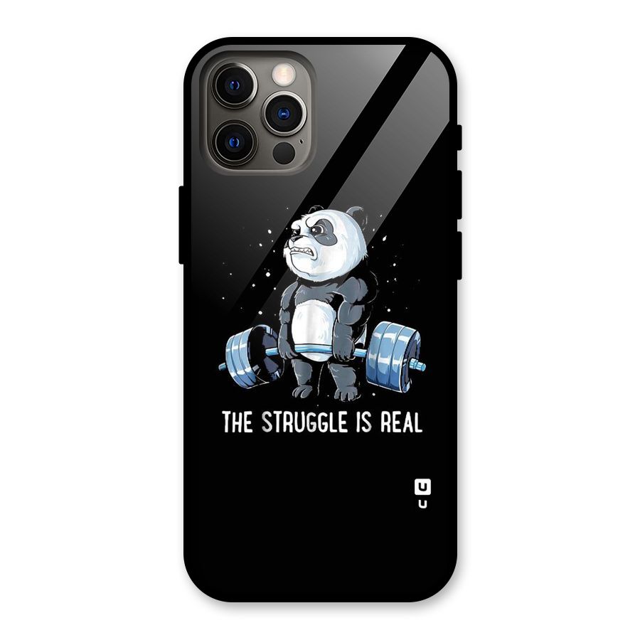 Struggle in Real Glass Back Case for iPhone 12 Pro