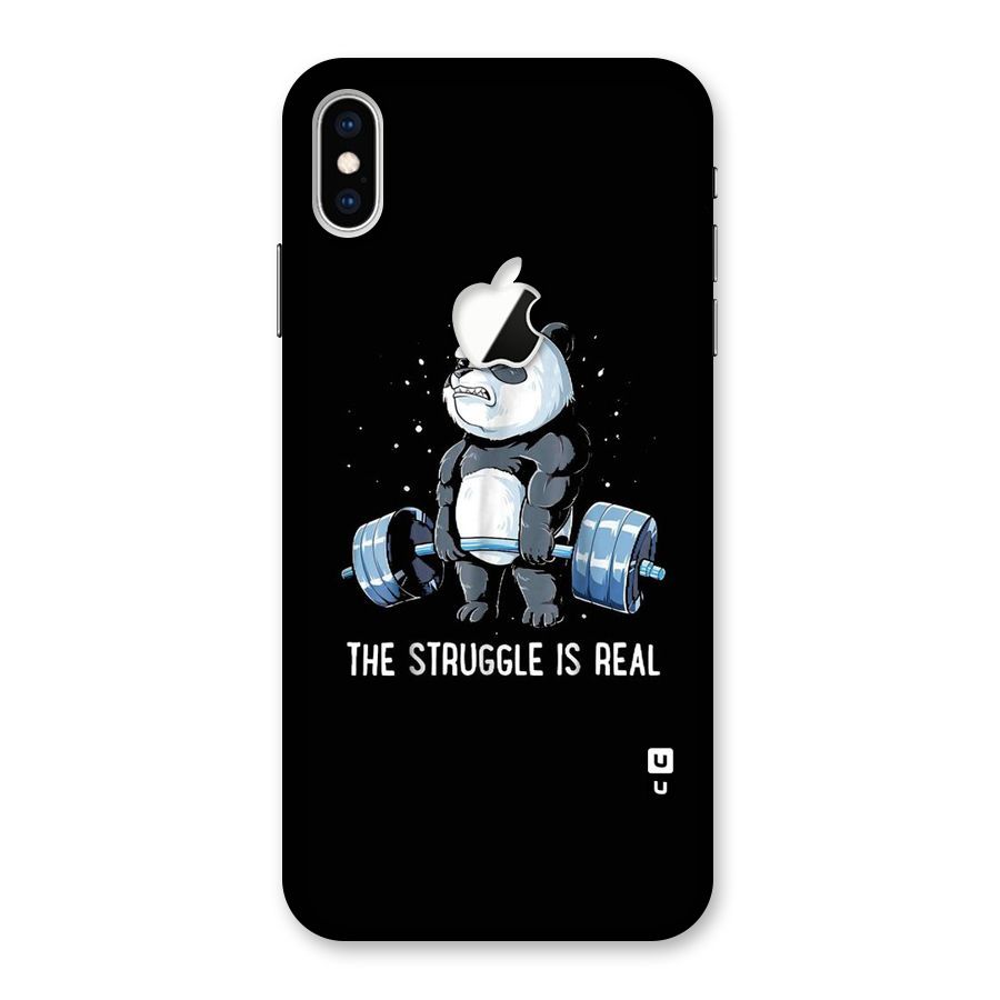 Struggle is Real Back Case for iPhone XS Max Apple Cut