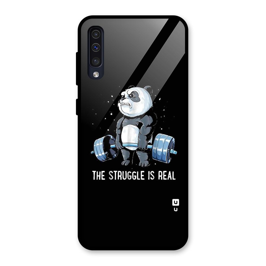 Struggle is Real Glass Back Case for Galaxy A30s