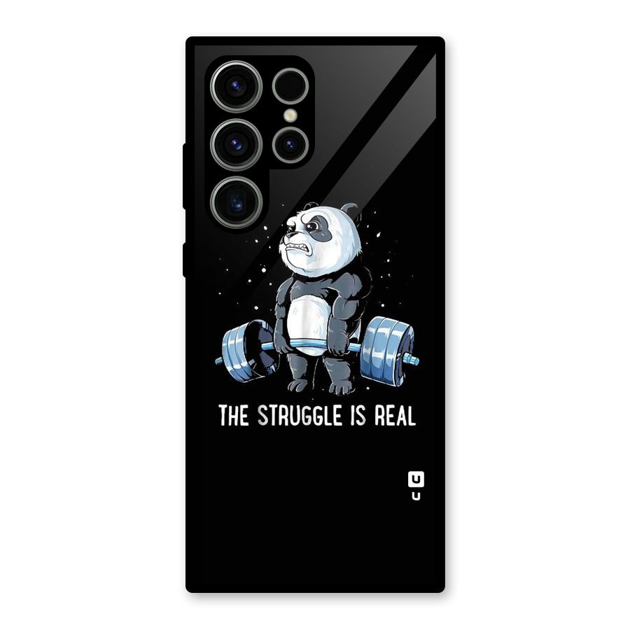Struggle is Real Glass Back Case for Galaxy S23 Ultra