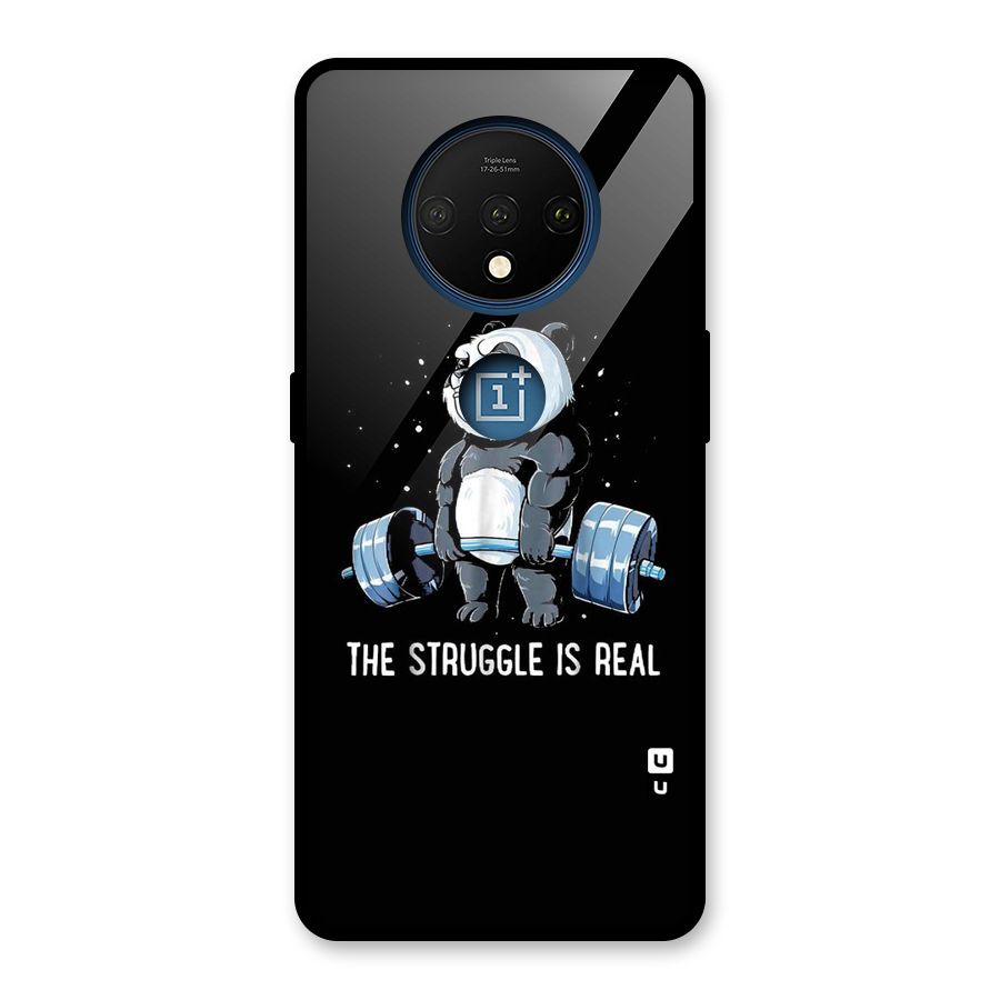 Struggle is Real Glass Back Case for OnePlus 7T