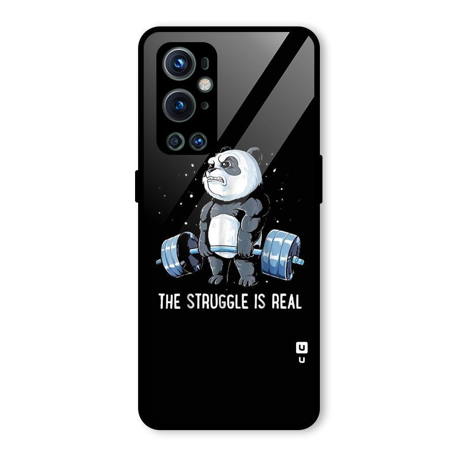 Struggle is Real Glass Back Case for OnePlus 9 Pro