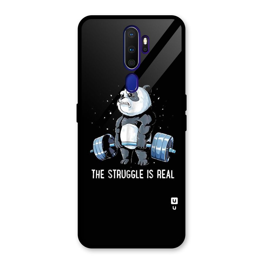 Struggle is Real Glass Back Case for Oppo A9 (2020)