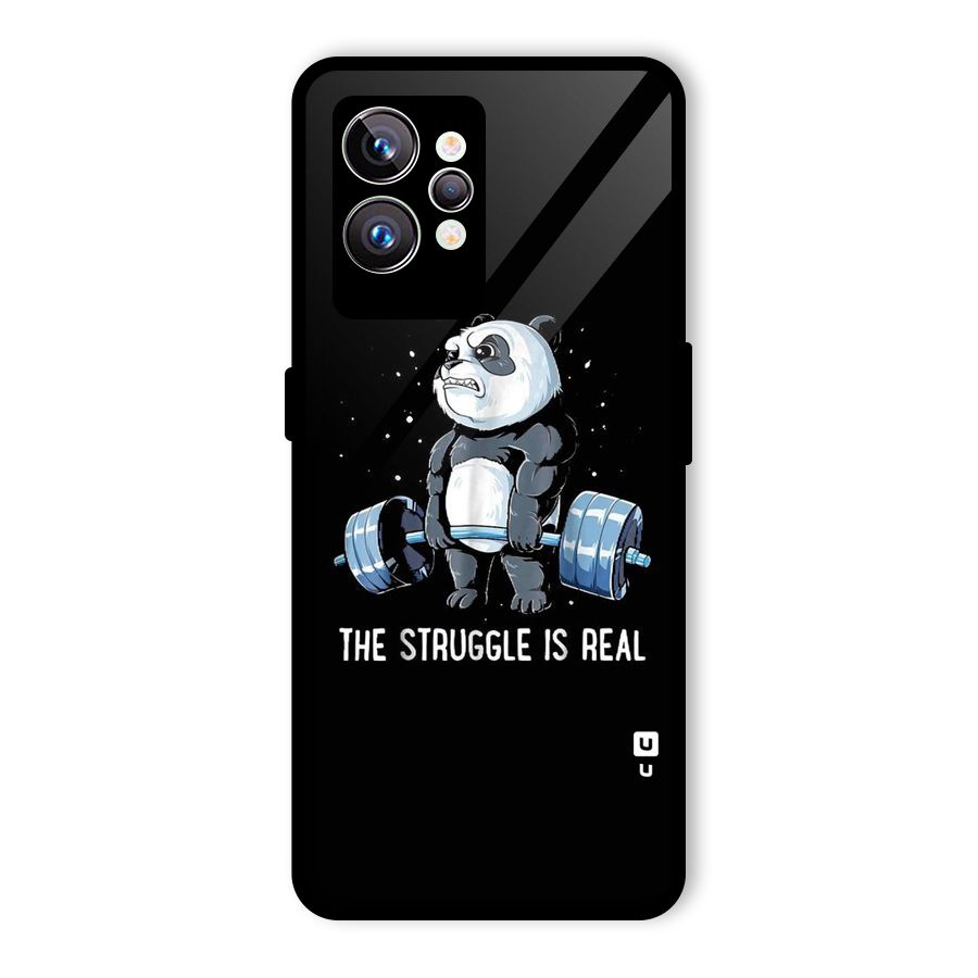 Struggle is Real Glass Back Case for Realme GT2 Pro