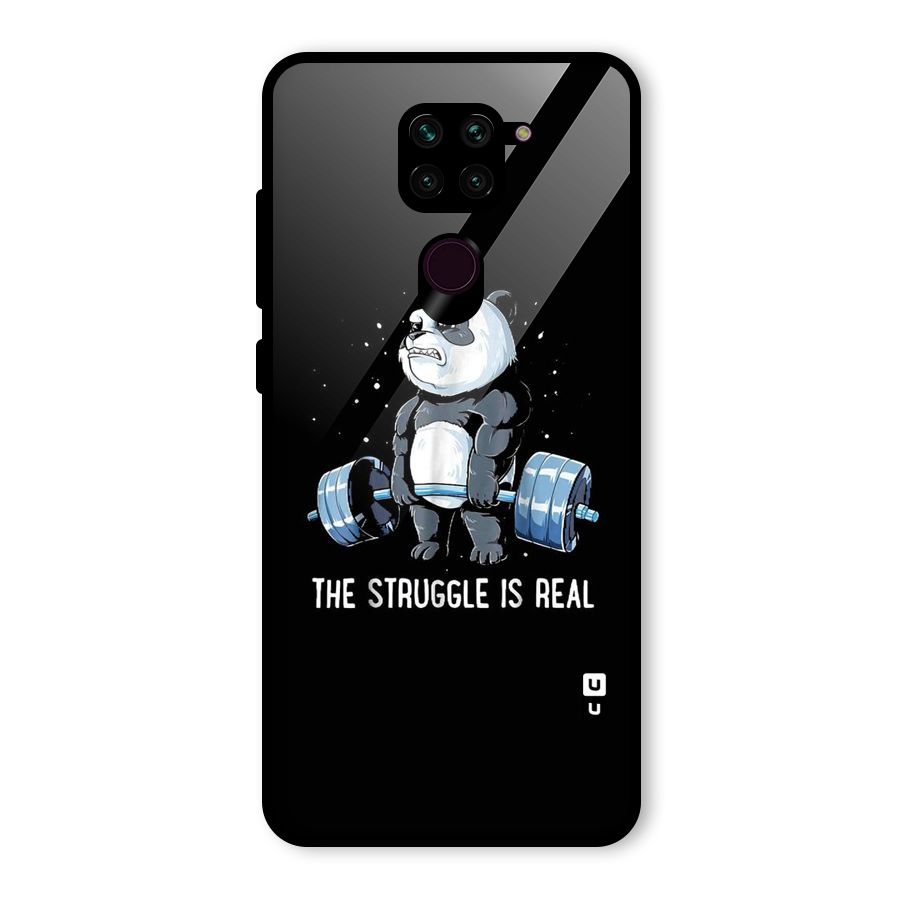 Struggle is Real Glass Back Case for Redmi Note 9