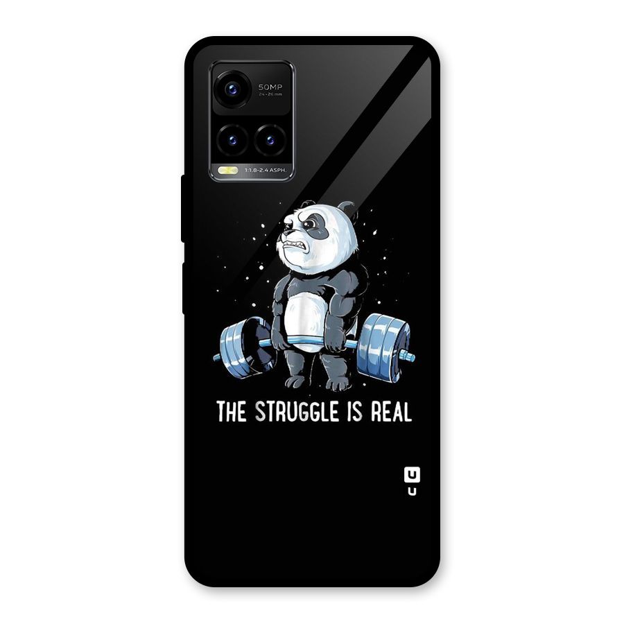 Struggle is Real Glass Back Case for Vivo Y21T