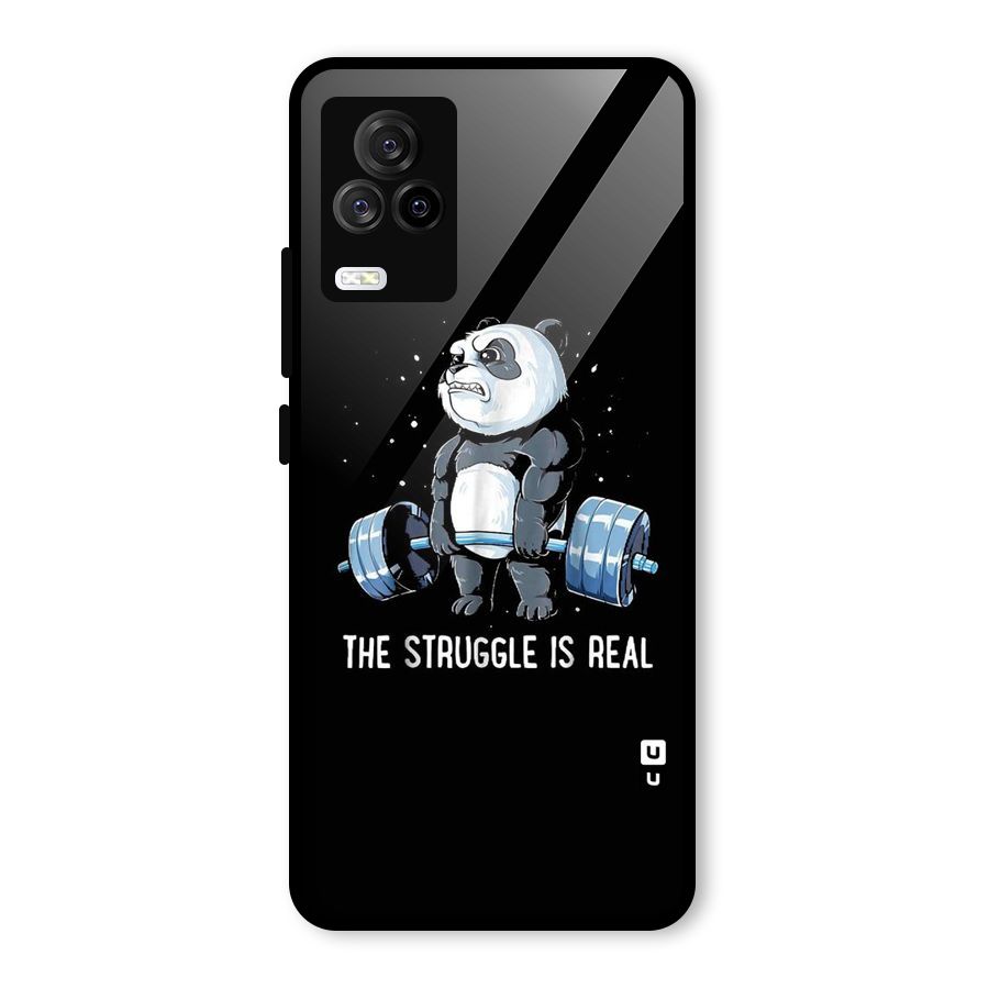 Struggle is Real Glass Back Case for Vivo iQOO 7 Legend 5G