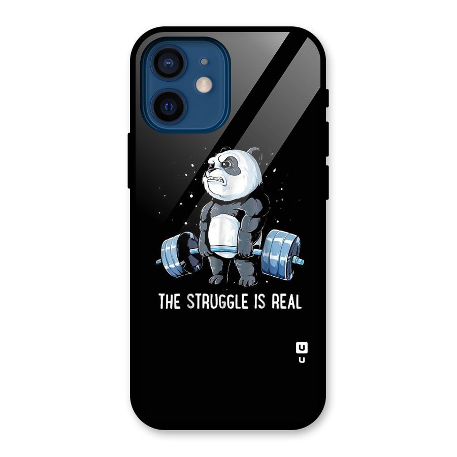 Struggle is Real Glass Back Case for iPhone 12 Mini
