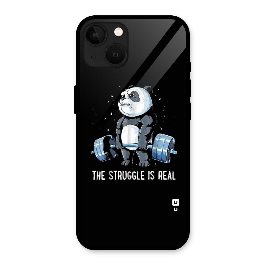 Struggle is Real Glass Back Case for iPhone 13