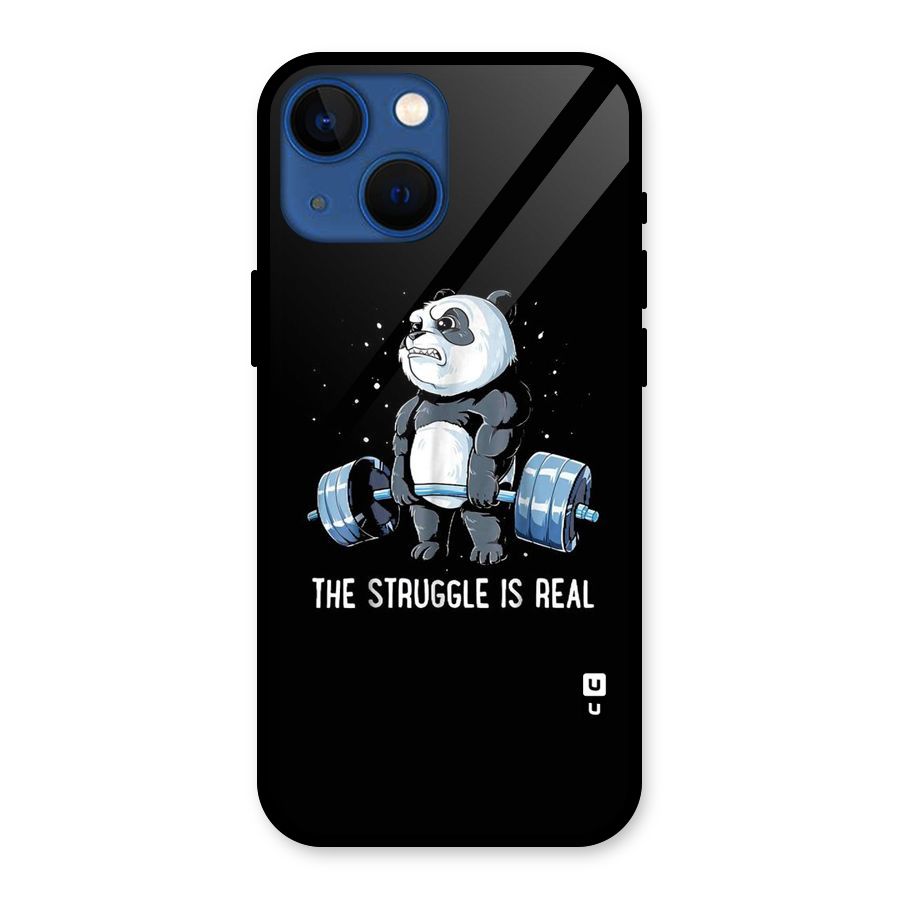 Struggle is Real Glass Back Case for iPhone 13 Mini