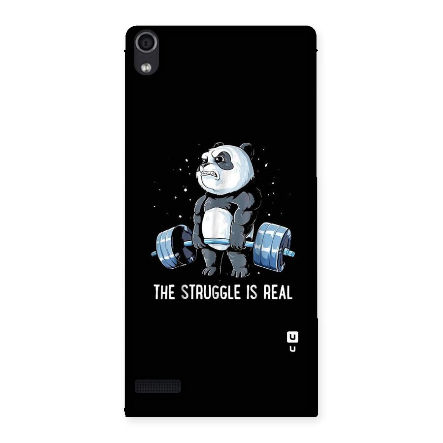 Struggle is Real Panda Back Case for Ascend P6