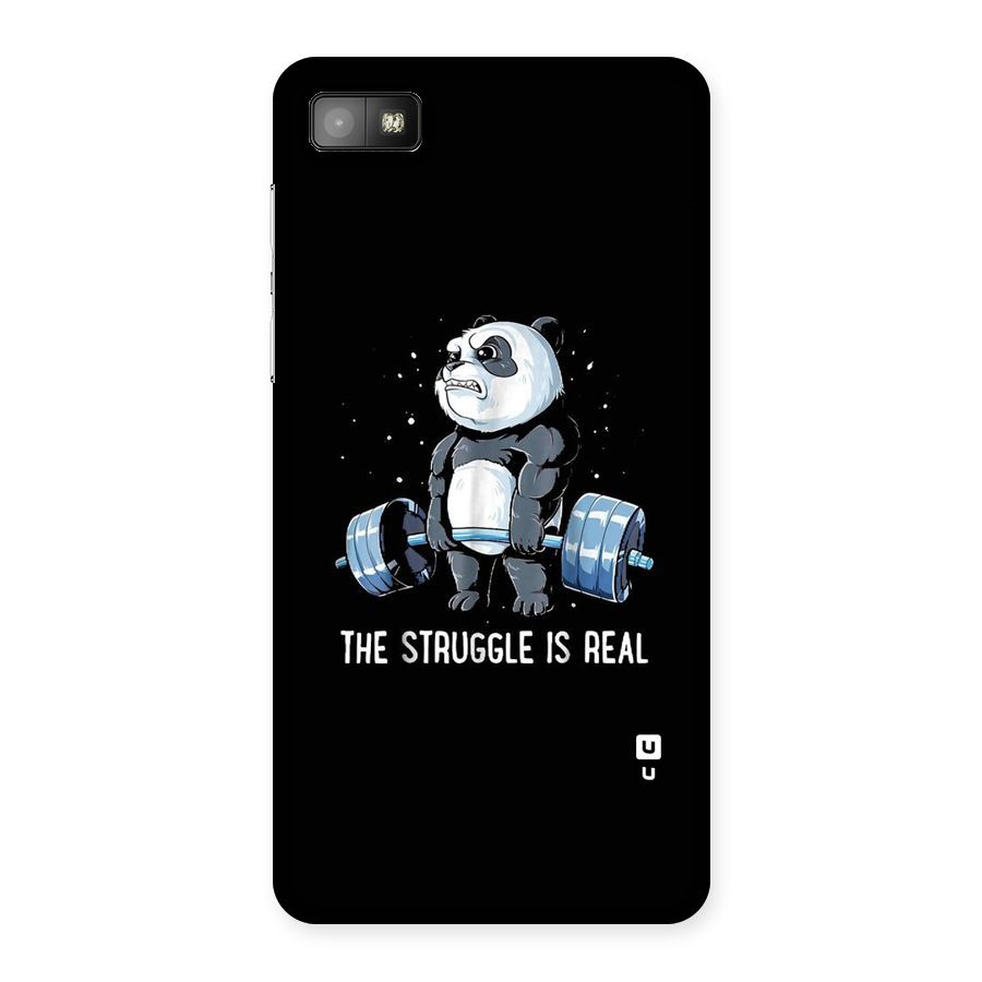 Struggle is Real Panda Back Case for Blackberry Z10