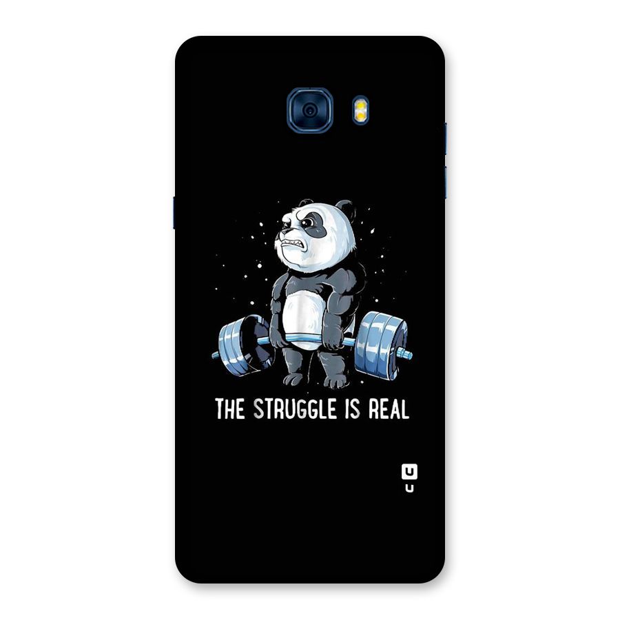 Struggle is Real Panda Back Case for Galaxy C7 Pro
