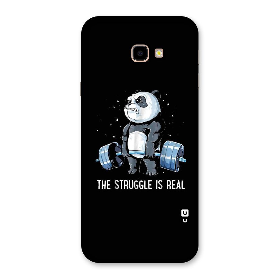 Struggle is Real Panda Back Case for Galaxy J4 Plus