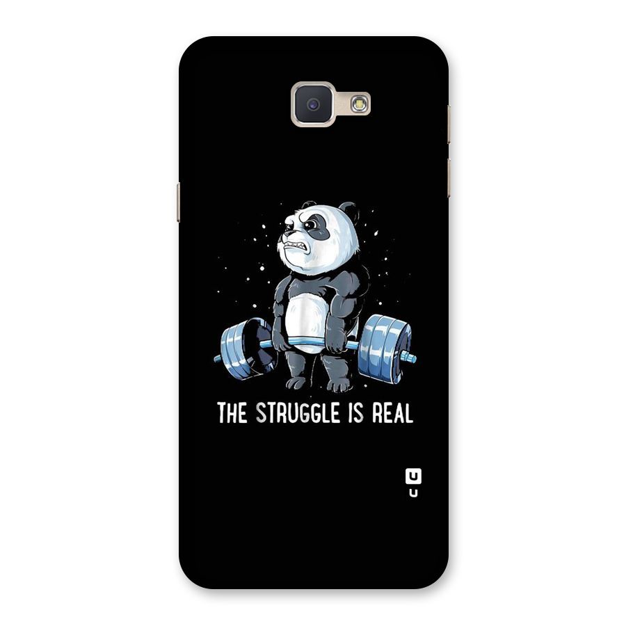 Struggle is Real Panda Back Case for Galaxy J5 Prime