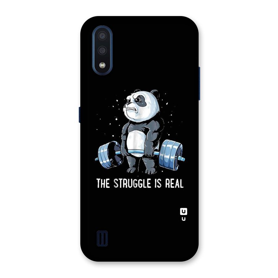 Struggle is Real Panda Back Case for Galaxy M01