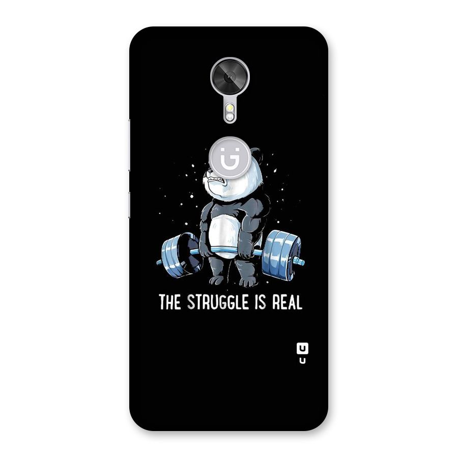 Struggle is Real Panda Back Case for Gionee A1