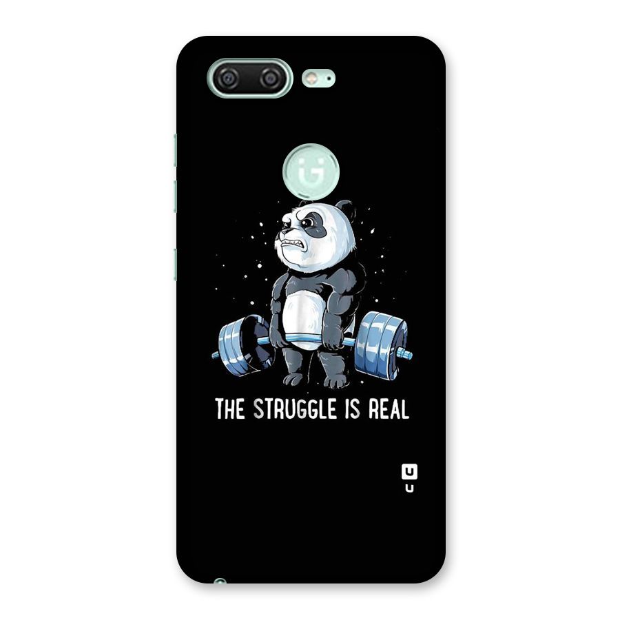 Struggle is Real Panda Back Case for Gionee S10