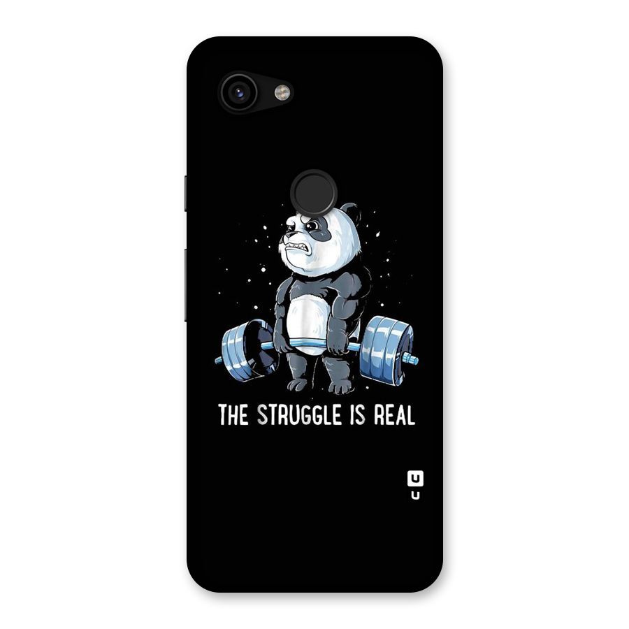 Struggle is Real Panda Back Case for Google Pixel 3a