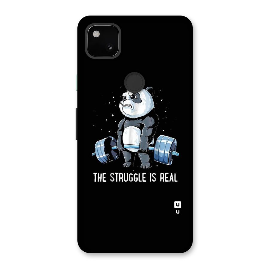 Struggle is Real Panda Back Case for Google Pixel 4a
