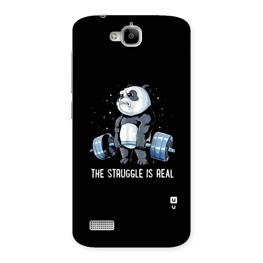 Struggle is Real Panda Back Case for Honor Holly