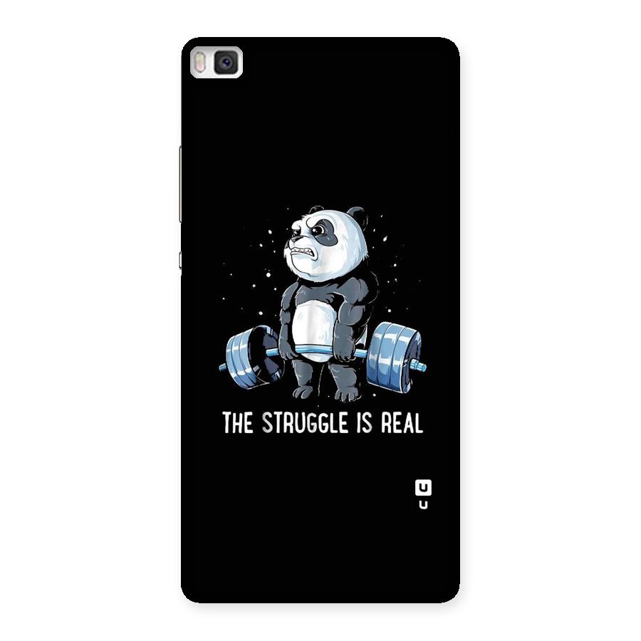 Struggle is Real Panda Back Case for Huawei P8