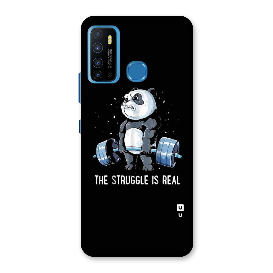 Struggle is Real Panda Back Case for Infinix Hot 9