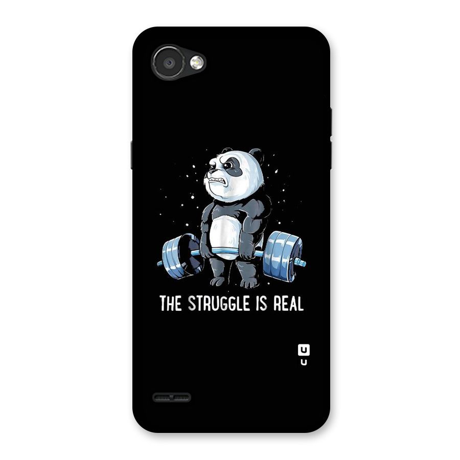 Struggle is Real Panda Back Case for LG Q6