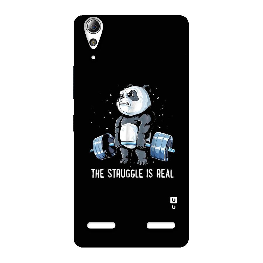 Struggle is Real Panda Back Case for Lenovo A6000 Plus
