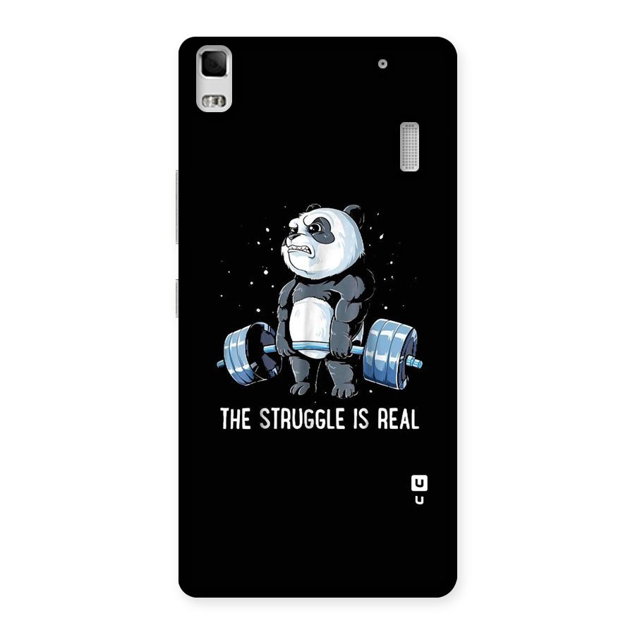 Struggle is Real Panda Back Case for Lenovo A7000