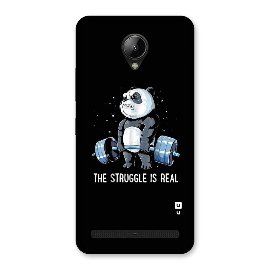 Struggle is Real Panda Back Case for Lenovo C2