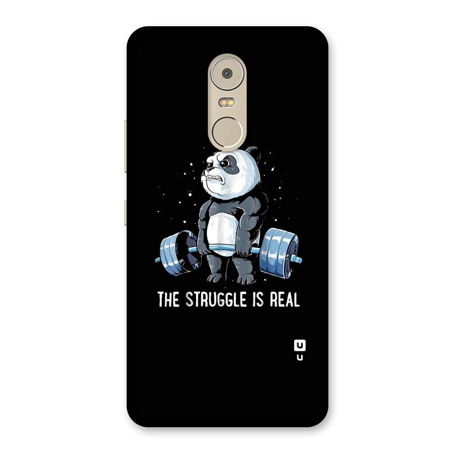 Struggle is Real Panda Back Case for Lenovo K6 Note
