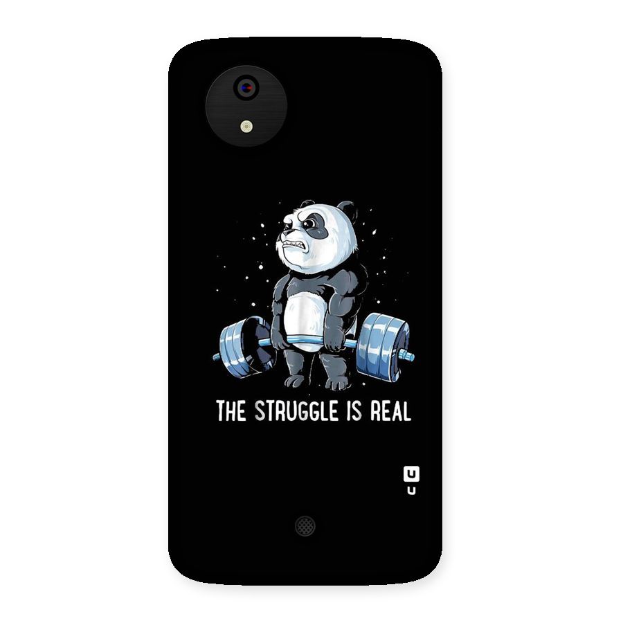 Struggle is Real Panda Back Case for Micromax Canvas A1