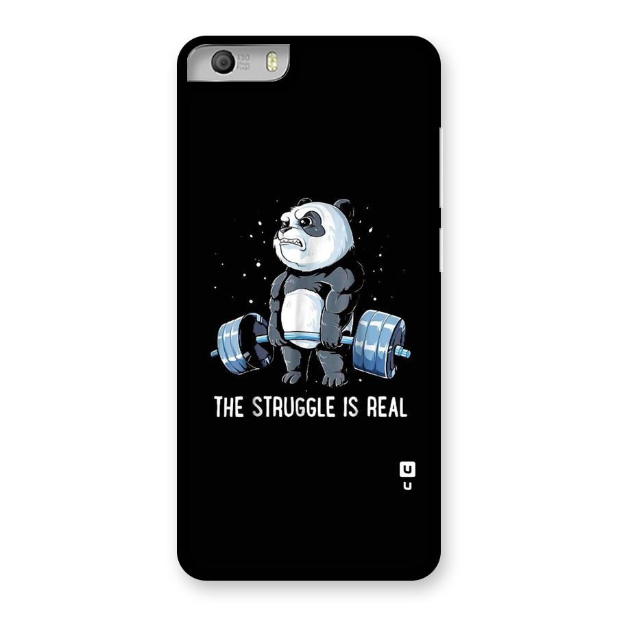 Struggle is Real Panda Back Case for Micromax Canvas Knight 2