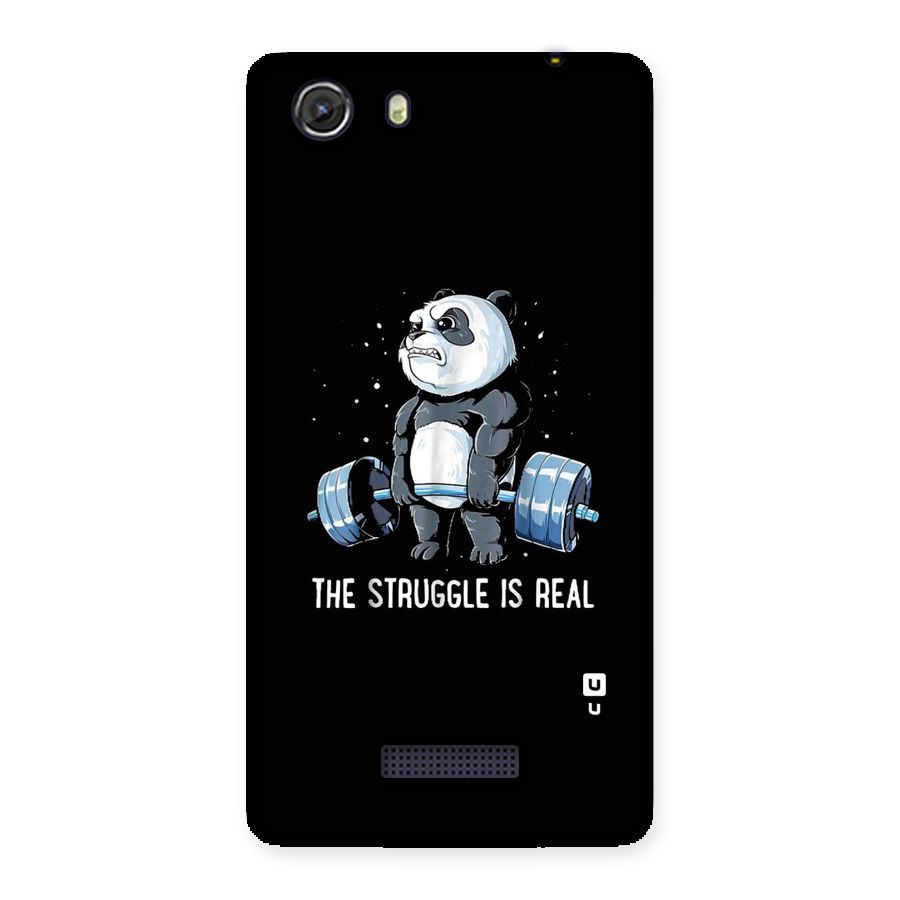 Struggle is Real Panda Back Case for Micromax Unite 3