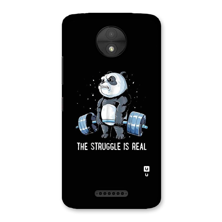 Struggle is Real Panda Back Case for Moto C