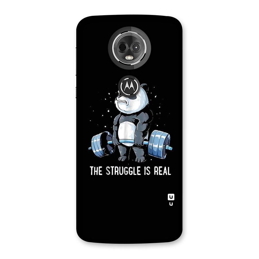 Struggle is Real Panda Back Case for Moto E5 Plus