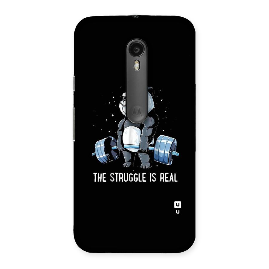 Struggle is Real Panda Back Case for Moto G3