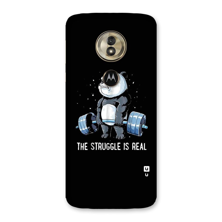 Struggle is Real Panda Back Case for Moto G6 Play