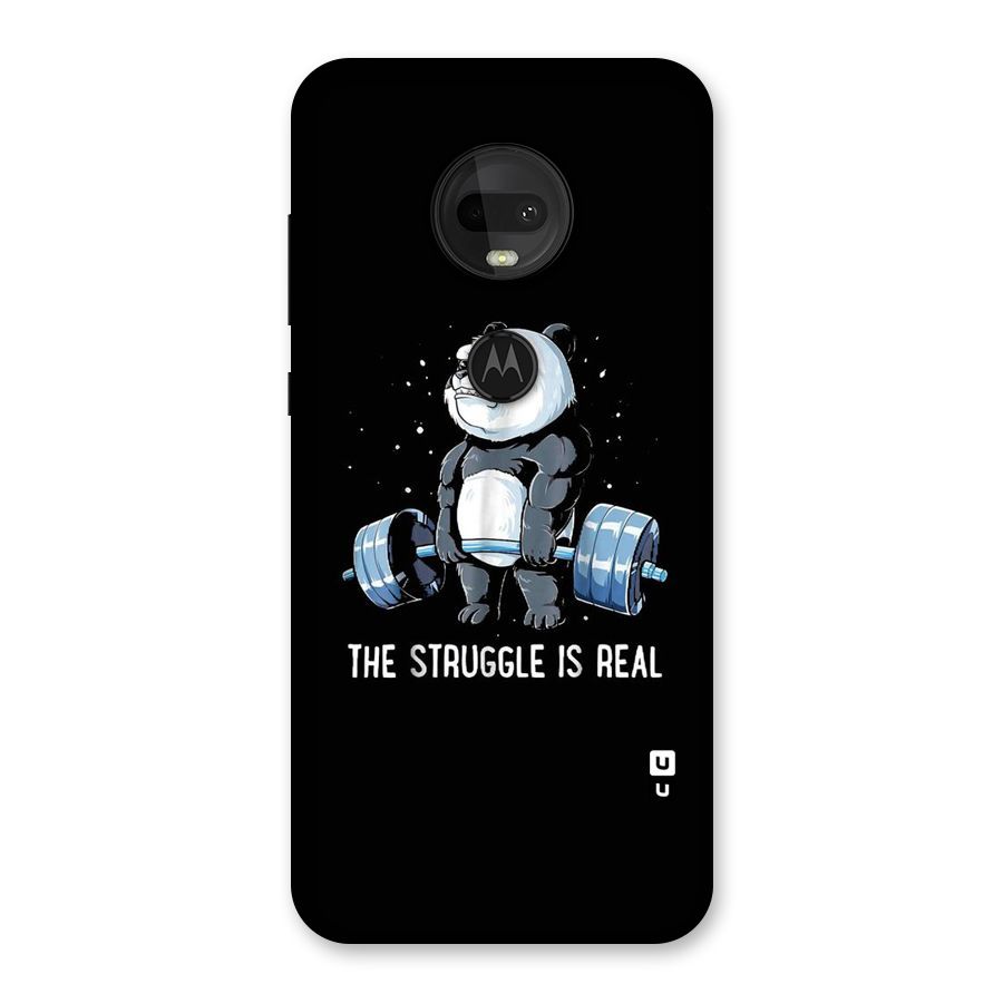 Struggle is Real Panda Back Case for Moto G7