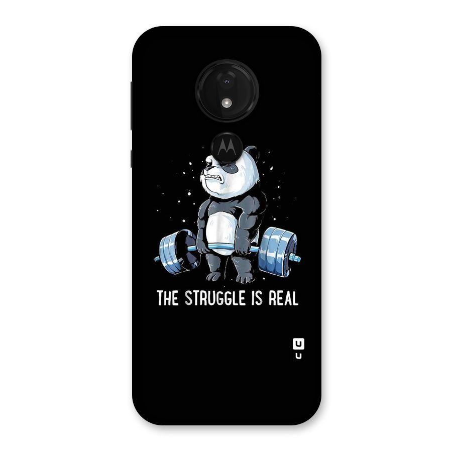 Struggle is Real Panda Back Case for Moto G7 Power