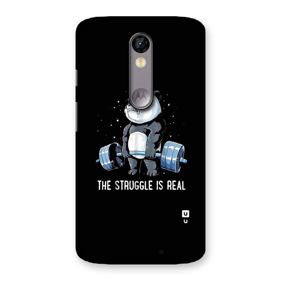 Struggle is Real Panda Back Case for Moto X Force