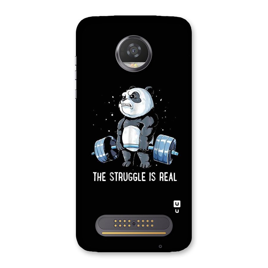 Struggle is Real Panda Back Case for Moto Z2 Play