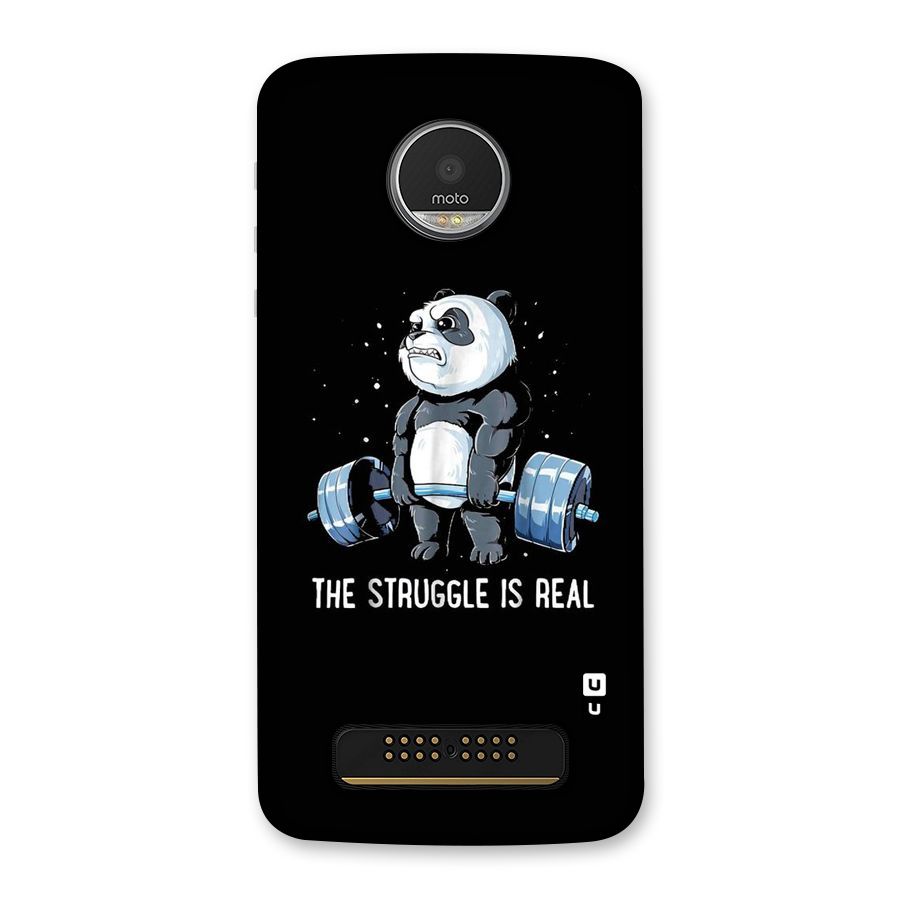 Struggle is Real Panda Back Case for Moto Z Play