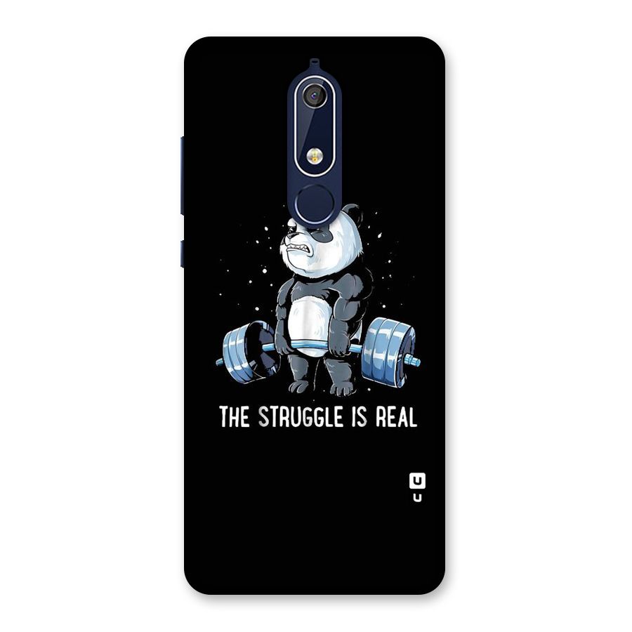 Struggle is Real Panda Back Case for Nokia 5.1