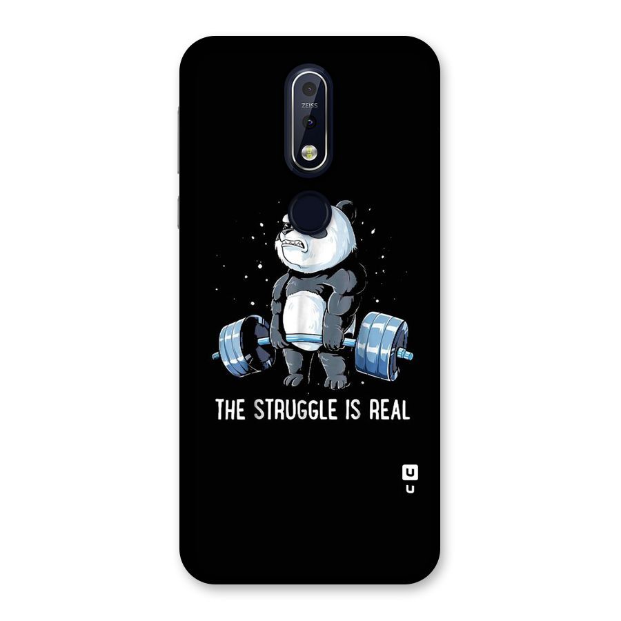 Struggle is Real Panda Back Case for Nokia 7.1