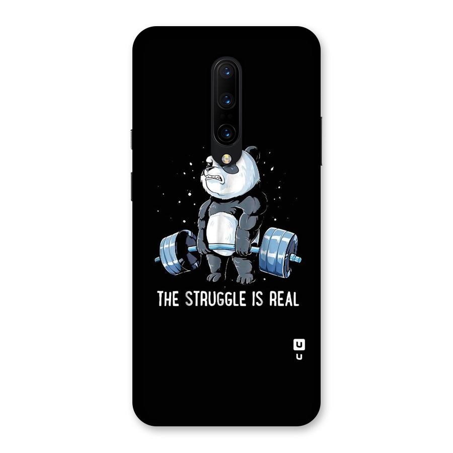 Struggle is Real Panda Back Case for OnePlus 7 Pro