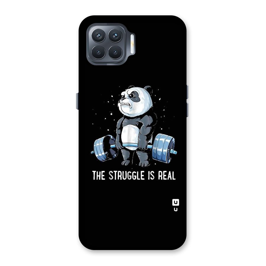 Struggle is Real Panda Back Case for Oppo F17 Pro