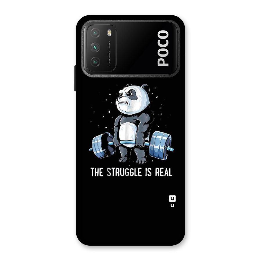 Struggle is Real Panda Back Case for Poco M3